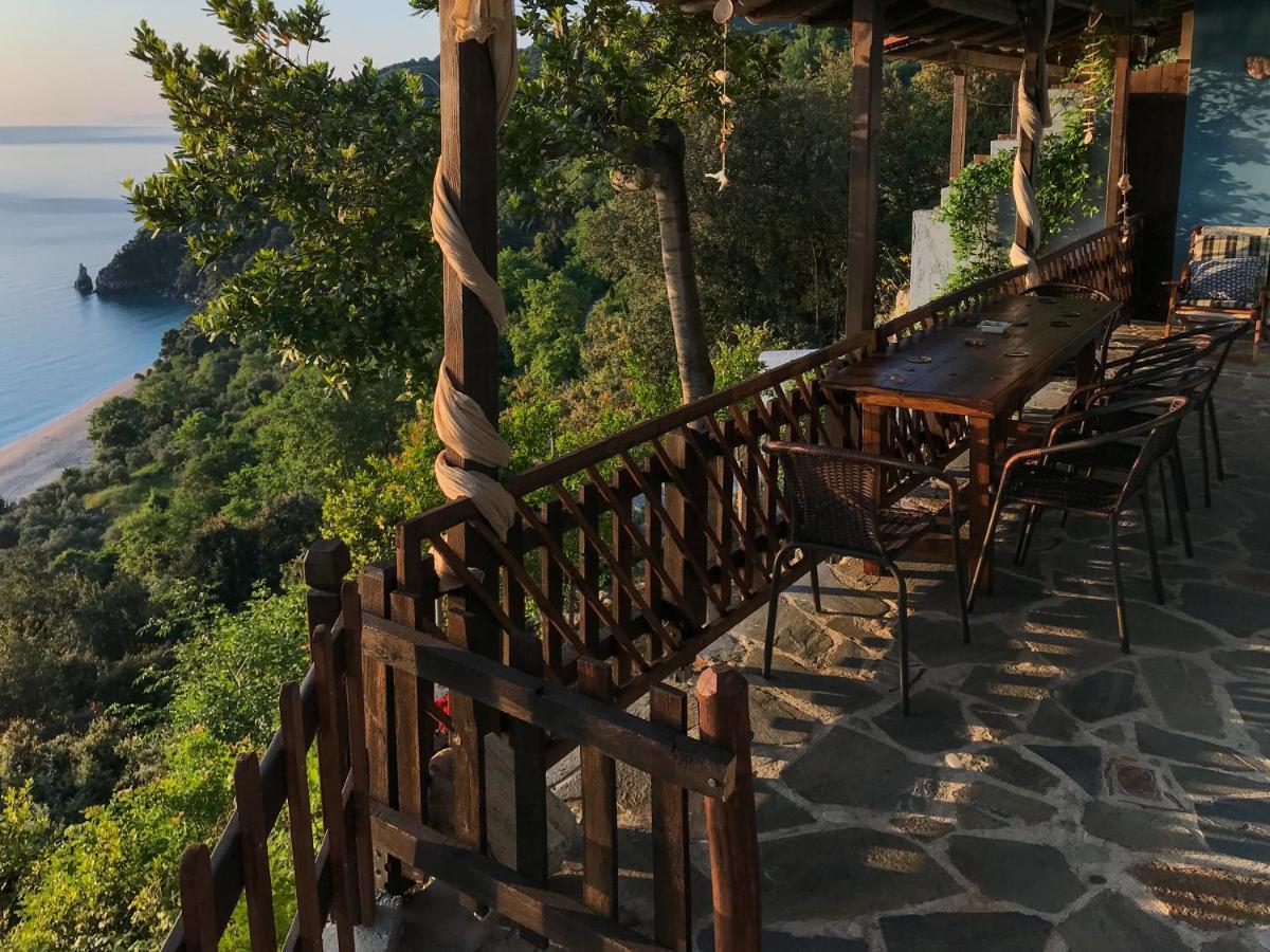 Balcony On The Rocks Villa Agioi Saranta Exterior photo
